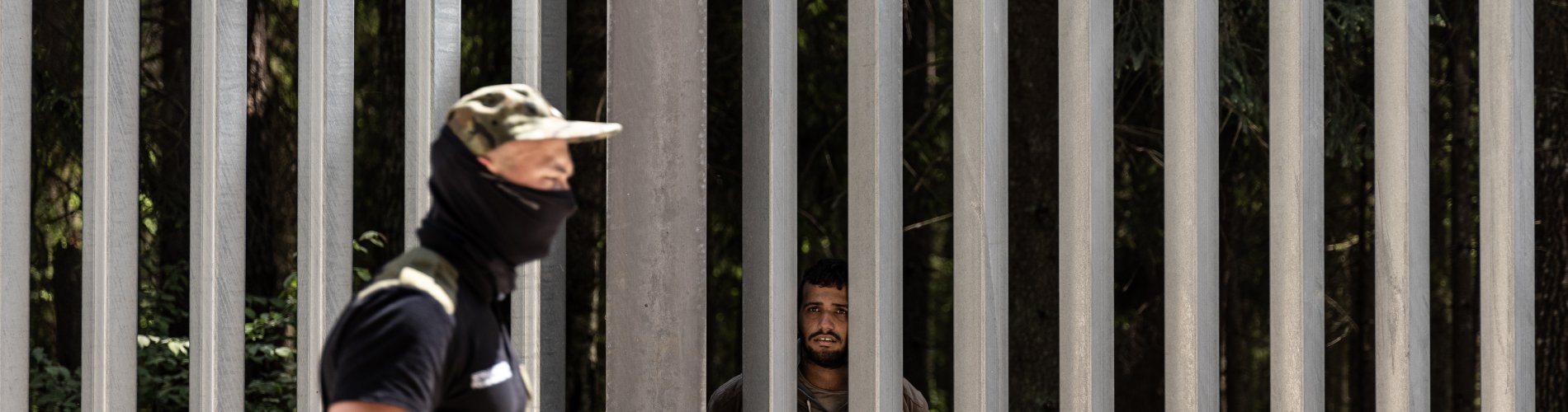 Refugees at Polish Belarus border