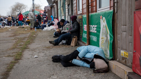 Refugees at Polish-Ukrainian border 2022